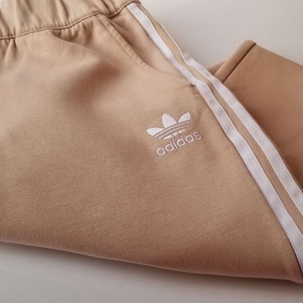 Adidas Originals 3 Stripe Sweat Pant w/ Slit Knee